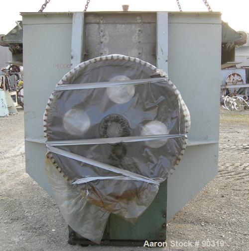 Used Sprout Waldron Double Spiral Ribbon Blender, Model B-340, 340 Cubic Foot Working Capacity, 316 Stainless Steel. Non -jacketed trough 132" long x 76" wide x approximately 84" deep. 10" diameter s...