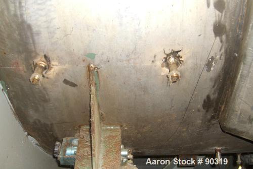 Used Sprout Waldron Double Spiral Ribbon Blender, Model B-340, 340 Cubic Foot Working Capacity, 316 Stainless Steel. Non -jacketed trough 132" long x 76" wide x approximately 84" deep. 10" diameter s...