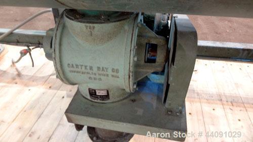 Used Strong-Scott Double Spiral Ribbon Blender, Model IMH-60, 60 Cubic Feet Maximum Working Capacity, 20 Minimum, Carbon Steel. Non-Jacketed trough 38" wide x 99" long x approximately 44" deep. 6-1/2...