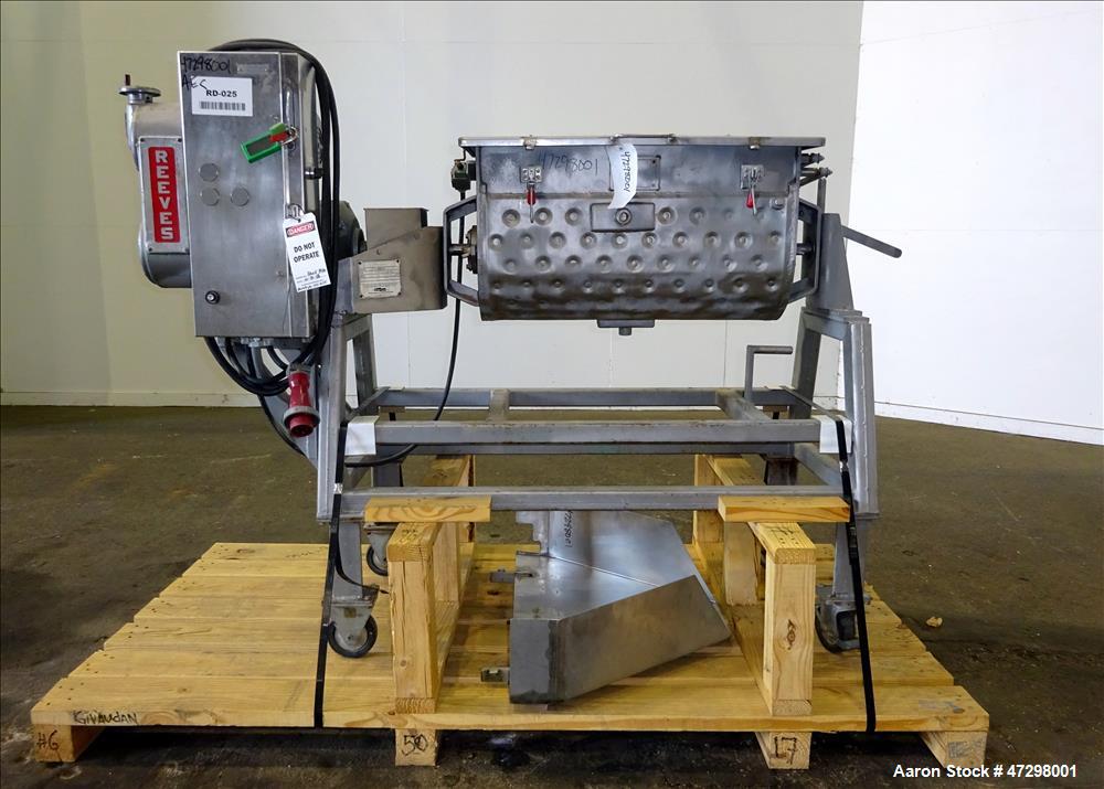 Used Strong Scott Double Spiral Ribbon Blender, Model IMJS, 2 Cubic Feet Workin