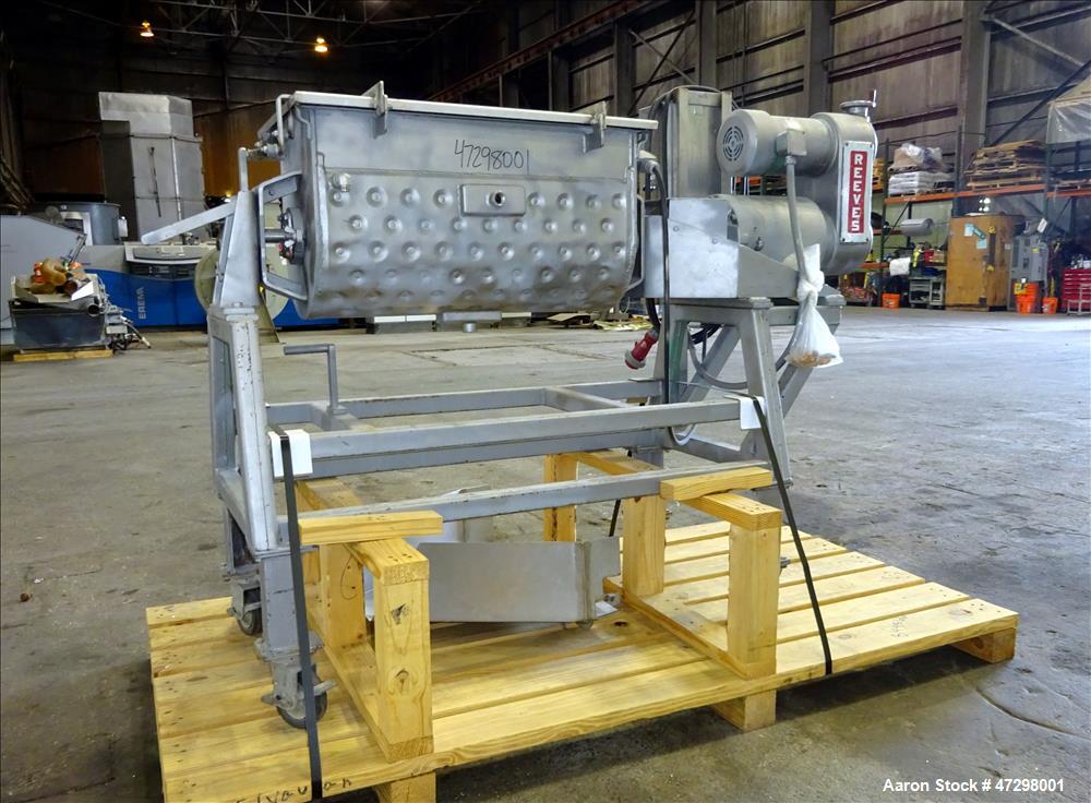 Used Strong Scott Double Spiral Ribbon Blender, Model IMJS, 2 Cubic Feet Workin