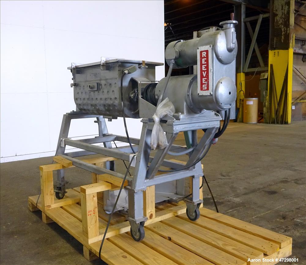 Used Strong Scott Double Spiral Ribbon Blender, Model IMJS, 2 Cubic Feet Workin