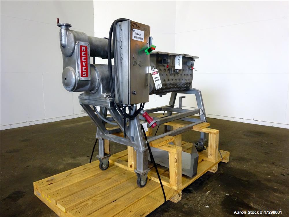 Used Strong Scott Double Spiral Ribbon Blender, Model IMJS, 2 Cubic Feet Workin