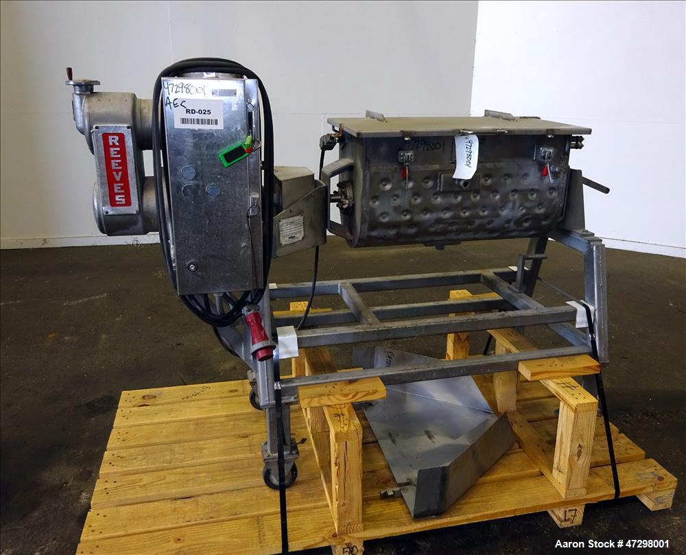 Used Strong Scott Double Spiral Ribbon Blender, Model IMJS, 2 Cubic Feet Workin