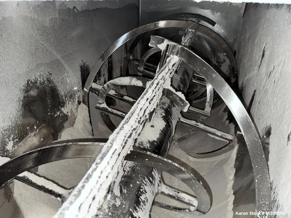 Used Strong Scott Stainless Steel Double Spiral Ribbon Blender, Model IMXS, 193 Cu Ft, 50 HP XP
