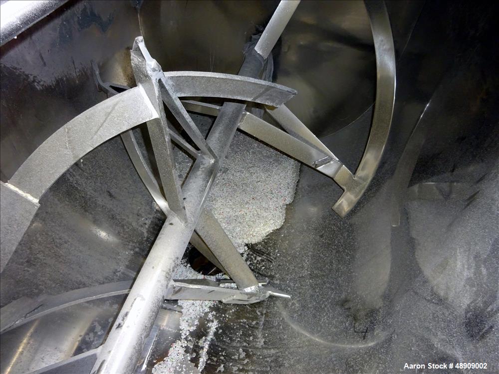 Used Ribbon Blender, approximately 40 Cubic foot working capacity.