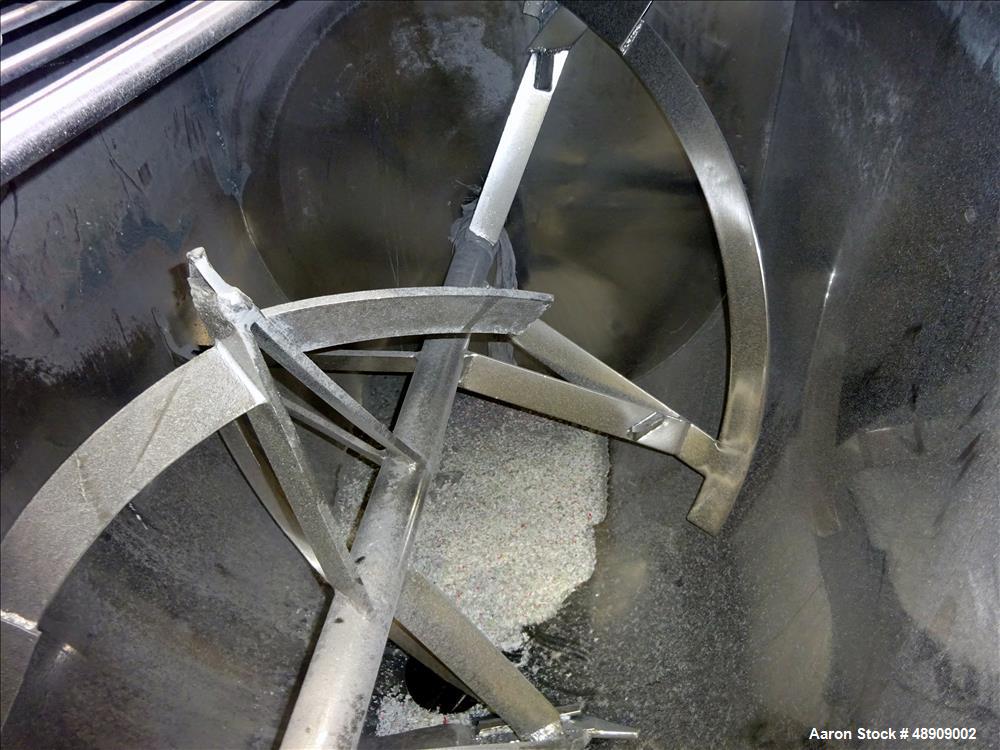 Used Ribbon Blender, approximately 40 Cubic foot working capacity.