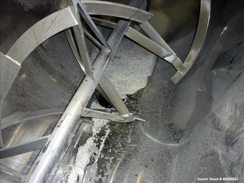 Used Ribbon Blender, approximately 40 Cubic foot working capacity.