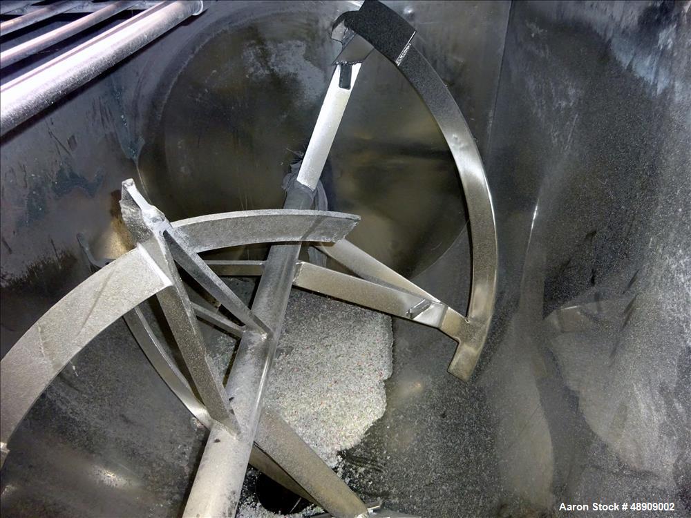 Used Ribbon Blender, approximately 40 Cubic foot working capacity.