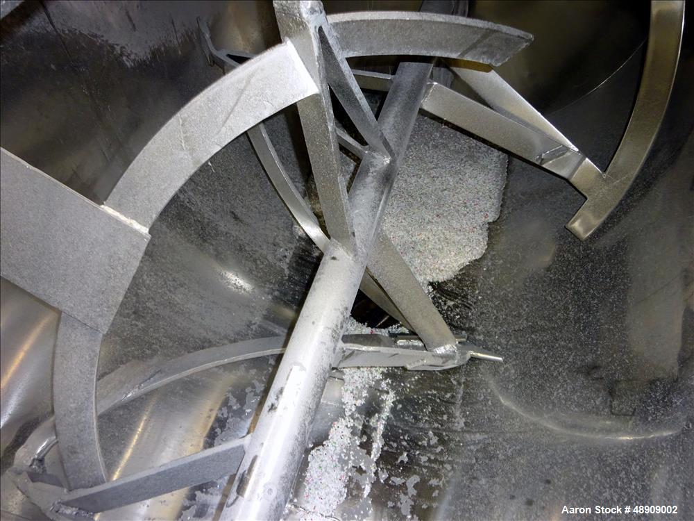 Used Ribbon Blender, approximately 40 Cubic foot working capacity.