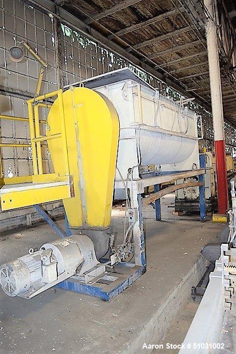 Used- Double Spiral Ribbon Blender, Approximately 100 Cubic Feet Capacity