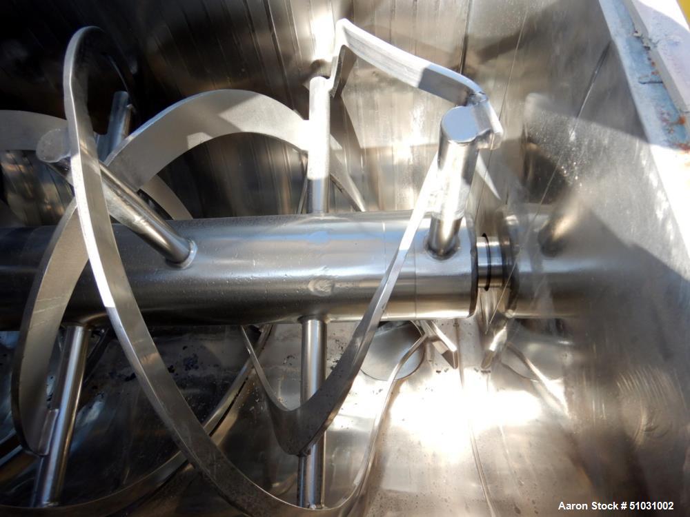 Used Double Spiral Ribbon Blender, Approximately 100 Cubic Feet Capacity