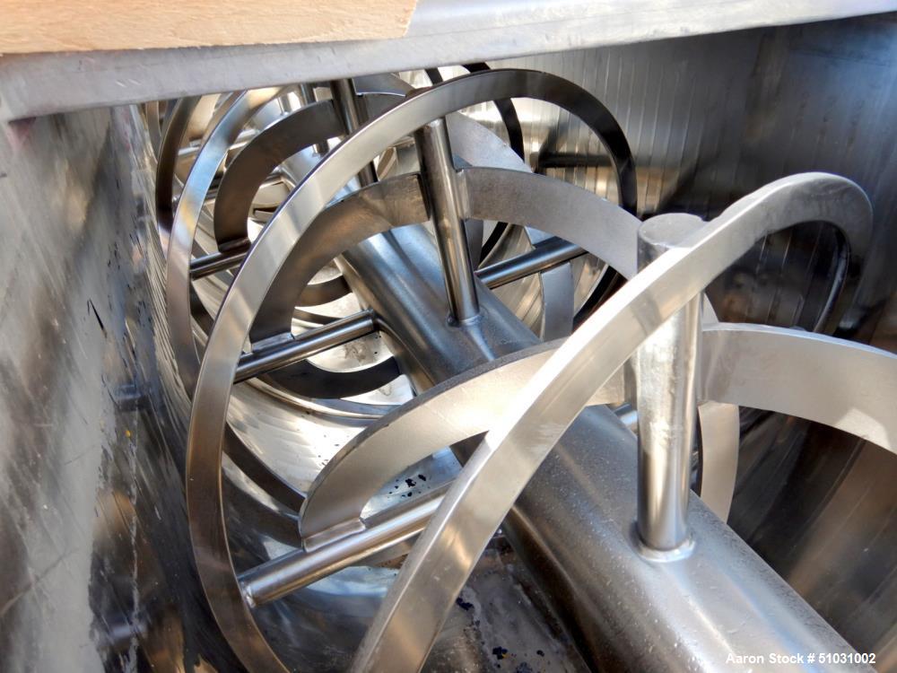 Used Double Spiral Ribbon Blender, Approximately 100 Cubic Feet Capacity