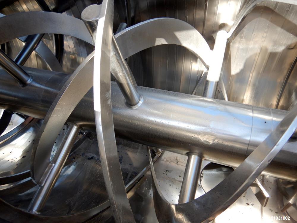 Used Double Spiral Ribbon Blender, Approximately 100 Cubic Feet Capacity