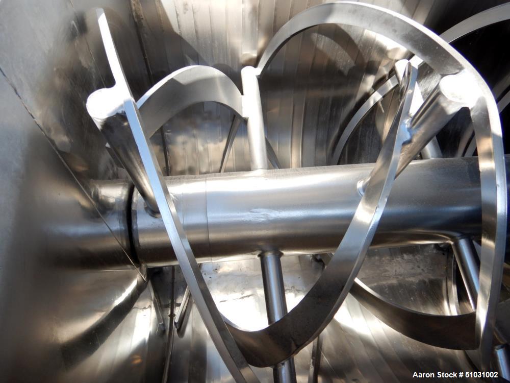 Used Double Spiral Ribbon Blender, Approximately 100 Cubic Feet Capacity