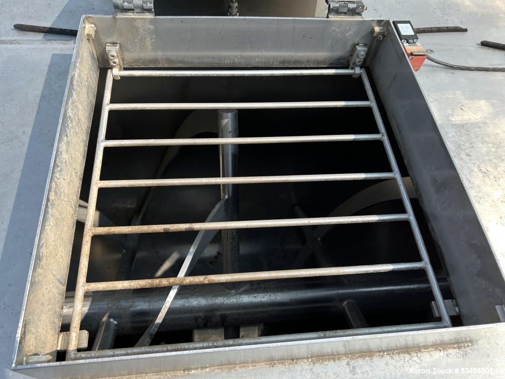 100 Cubic Foot Stainless Steel Double Spiral Ribbon Blender