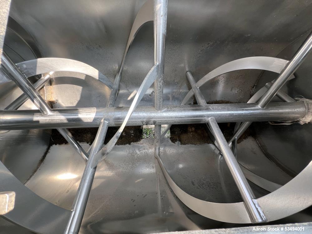 100 Cubic Foot Stainless Steel Double Spiral Ribbon Blender