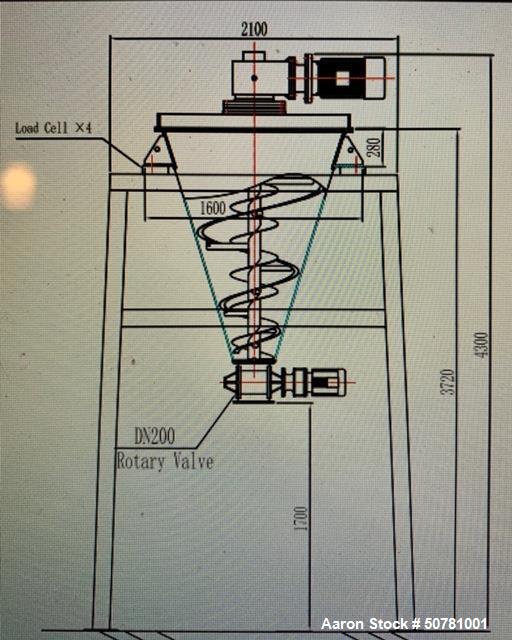 Unused - Vortex Mixing Technology Vertical Conical Ribbon Blender