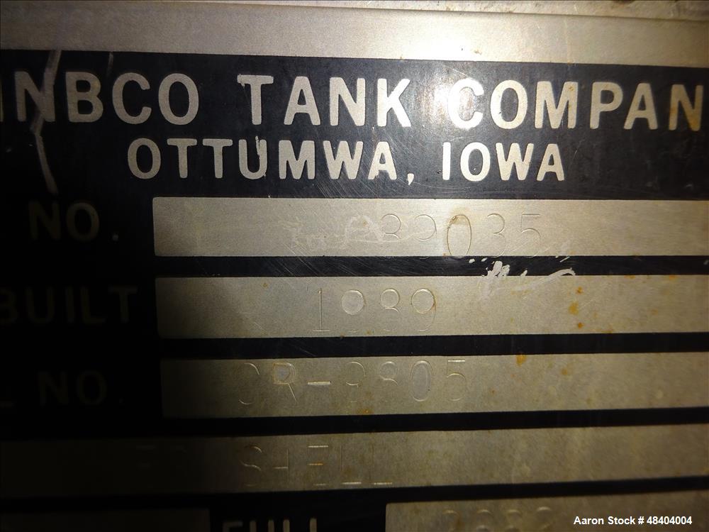 Used Winbco Tank Company Double Spiral Ribbon Blender.