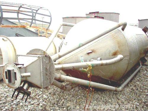USED: 500 cubic foot Young gravity blender, stainless steel. 6' diameter x 17.5' straight side x 26' overall height. Can be supplied with rest of system of cyclone 8'6" tall with transitions and two ...