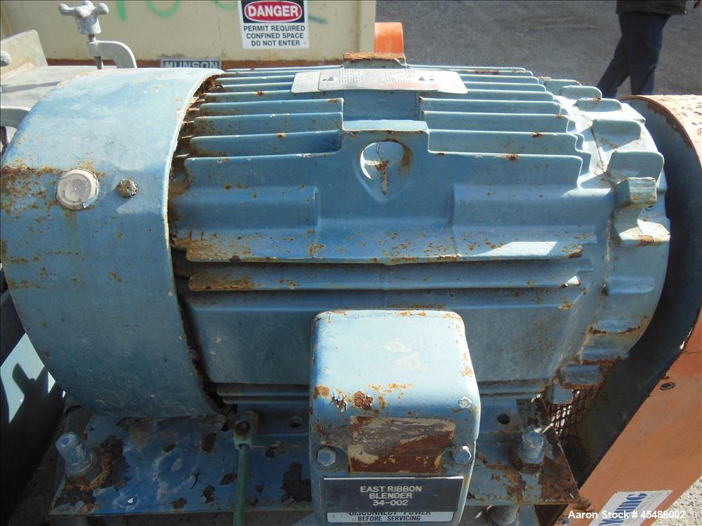 Used Stainless Steel Young Ribbon Blender, Model 40-HB, 59 Cubic Feet