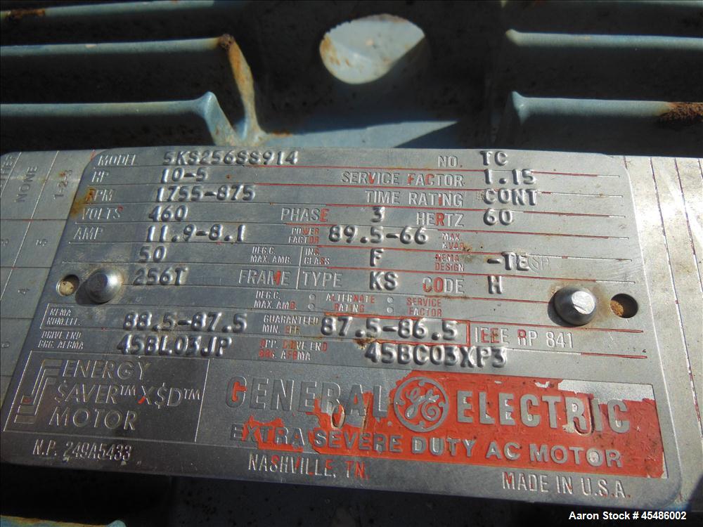 Used Stainless Steel Young Ribbon Blender, Model 40-HB, 59 Cubic Feet