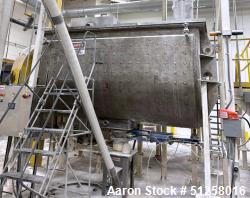 222 Cu Ft Used Stainless Steel Ribbon Blender with Jacket, Top Cover, Bottom Outlet Valve