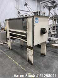 Used 45 Cubic Foot Ribbon Blender, Stainless Steel, 78" x 30" Trough with Drive