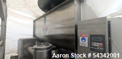 Used Ross approximately 52 cuft stainless steel double ribbon blender.  Sanitary Construction.  Approximately 36" wide X 84"...