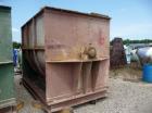 Used Double Ribbon Mixer. Approximately 320 cubic foot working capacity, chain driven by 30 hp motor. Has 12