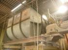 Used Double Ribbon Mixer. Approximately 320 cubic foot working capacity, chain driven by 30 hp motor. Has 12