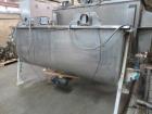 Used- 120 cubic foot double ribbon blender of unknown manufacture. Stainless steel construction. Non-jacketed chamber with 2...