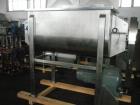 Unused- New Double Ribbon Mixer. 35 cubic foot working capacity, heavy duty, polished 304 stainless steel contacts. 64” long...