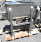 Unused- New Double Ribbon Mixer. 5 cubic foot working capacity, polished 304 stainless steel contacts. Trough measures 32