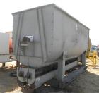 Used- Double Ribbon Mixer. Approximately 300 cubic feet total capacity (275 cubic feet working capacity), carbon steel const...