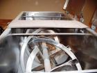 Unused- Stricklin 34 CF double ribbon blender, stainless steel.  Equipped with Dual Hinged Lids. Interior Chamber Dimensions...