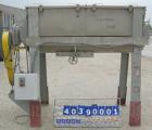 Used Double spiral ribbon blender, approximate 29 cubic feet working capacity, 304 stainless steel. Non-Jacketed trough 72