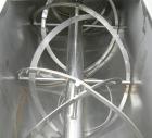 Used- Double Spiral Ribbon Blender, 64 cubic feet working capacity, 304 stainless steel. Non-jacketed trough 36