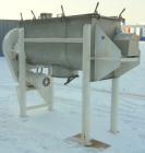 Used:  Aaron Process Double Spiral Ribbon Blender, 24 Cubic Foot Working Capacity, 316 Stainless Steel.  Non-jacketed trough 26