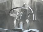 Used:  Aaron Process Double Spiral Ribbon Blender, 24 Cubic Foot Working Capacity, 316 Stainless Steel.  Non-jacketed trough 26