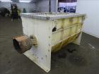 Used MAP s.r.l Double Spiral Ribbon Blender, Approximate 65 Cubic Feet, 304 Stainless Steel. Carbon steel dimple jacketed trough approximate 41