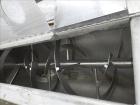 Used- MAP s.r.l Double Spiral Ribbon Blender, Approximate 65 Cubic Feet, 304 Stainless Steel. Carbon steel dimple jacketed t...