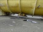 Used MAP s.r.l Double Spiral Ribbon Blender, Approximate 65 Cubic Feet, 304 Stainless Steel. Carbon steel dimple jacketed trough approximate 41