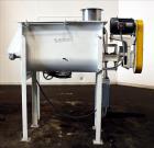 Used Double Spiral Ribbon Blender, Approximately 9.6 Cubic Feet, 304 Stainless Steel. Non-jacketed trough 48