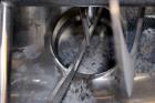 Used Double Spiral Ribbon Blender, Approximately 9.6 Cubic Feet, 304 Stainless Steel. Non-jacketed trough 48