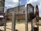Used Double Spiral Ribbon Blender, Approximate 36 Cubic Feet, Stainless Steel. Trough approximately 30