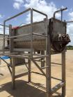 Used Double Spiral Ribbon Blender, Approximate 36 Cubic Feet, Stainless Steel. Trough approximately 30
