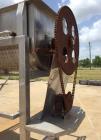 Used Double Spiral Ribbon Blender, Approximate 36 Cubic Feet, Stainless Steel. Trough approximately 30
