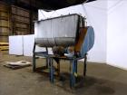Used- Ribbon Blender, Approximate 70 Cubic Feet, 304 Stainless Steel.