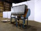Used Ribbon Blender, Approximate 70 Cubic Feet, 304 Stainless Steel.